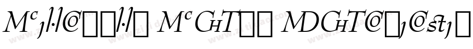 Bernhard Bold Condensed BT字体转换
